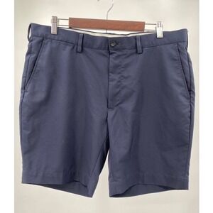 Polo Ralph Lauren Shorts Mens 36‎ Navy Blue Chino Casual Flat Front